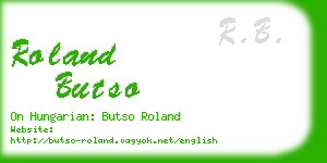 roland butso business card